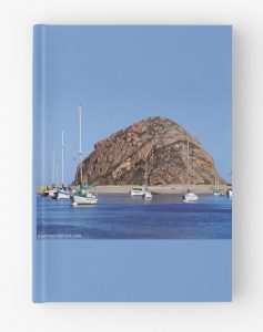 Bullet Journal with photo of Morro Rock, Morro Bay, California