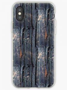 Patina Texture in Blue and Gray - iPhone Case