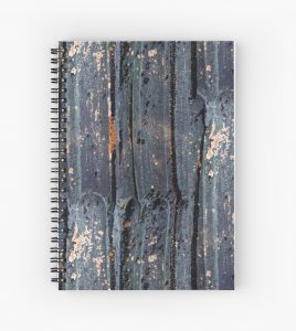 Patina Texture in Blue and Gray - Spiral Notebook