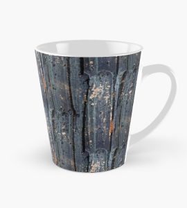 Patina Texture in Blue and Gray - Tall Mug