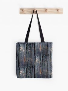 Patina Texture in Blue and Gray - Tote Bag