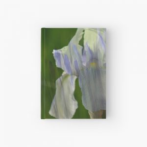 Bullet Journal: Pale Blue Iris with Pattern of Iris Leaves